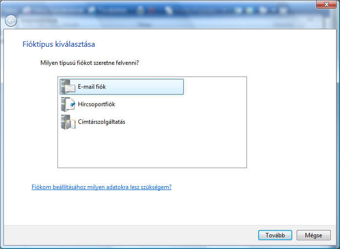 Windows Live Mail levelezőkliens beállítása